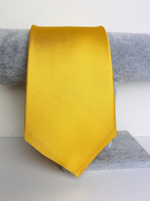 Pánská žlutá kravata