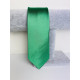 Pánská zelená saténová úzká kravata