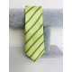 Pánská světlá zelená saténová úzká kravata