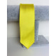 Pánská žlutá saténová úzká kravata