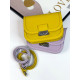 Dámská elegantní kabelka s řemínkem - žlutá