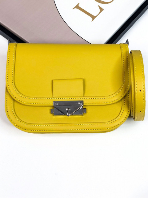 Dámská elegantní kabelka s řemínkem - žlutá