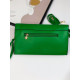 Zelená dámská listová kabelka Louitta