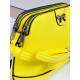 Žlutá dámská kabelka s mašlí a řemínkem
