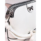 Bílá dámská kabelka s mašlí a řemínkem