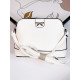 Bílá dámská kabelka s mašlí a řemínkem