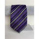 Pánská šedo-fialová kravata