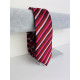 Pánská růžovo-bordó saténová úzká kravata