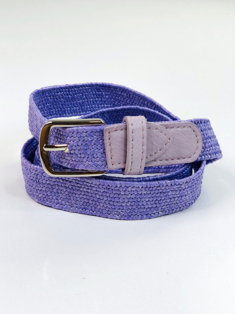 Dámský pružný elastický opasek - fialový