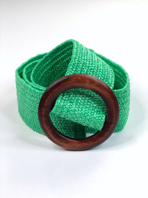 Dámský zelený pružný pásek