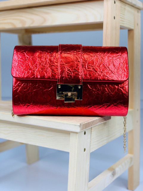 Dámská elegantní společenská kabelka s řemínkem MAFI - červená