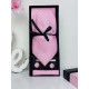 Pánský růžový 4 dílný set: kravata, kapesník, spona a manžetové knoflíky