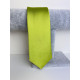 Pánská žlutě-zelená saténová úzká kravata