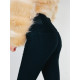 Dámské černé push-up elastické džíny s vysokým pasem KORI