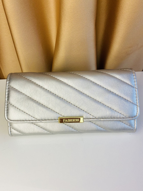 Elegantní stříbrná dámská peněženka Fashion