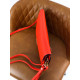 Dámská elegantní společenská kabelka s řemínkem - oranžová