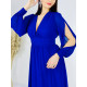 Dámské dlouhé modré společenské šaty s Amali