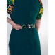 Dámské společenské šaty pro moletky - zelené