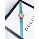 Dámské elegantní hodinky s kamínky - modré