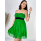 Dámské zelené áčkové šaty