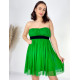 Dámské zelené áčkové šaty