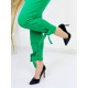 Dámský zelený kalhotový kostým Paris