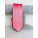 Pánská růžová saténová úzká kravata