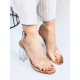 Transparentní dámské luxusní sandály - zlaté