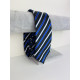 Pánská modro-černá úzká kravata