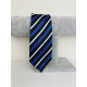 Pánská modro-černá úzká kravata