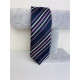 Pánská růžovo-fialová úzká kravata