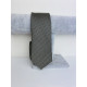 Pánská béžovo-černá úzká kravata