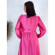 Dámské dlouhé společenské šaty s dlouhým rukávem Vanes - baby pink