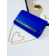 Dámská společenská kabelka s řemínkem - modrá