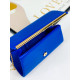 Dámská společenská kabelka s řemínkem - modrá