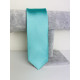 Pánská zeleně-tyrkysová saténová úzká kravata