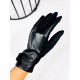 Dámské kožené černé rukavice HARRY