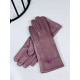 Dámské kožené fialové rukavice HARRY