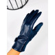 Dámské kožené modré rukavice HARRY