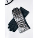 Dámské šedé metalické rukavice SELA