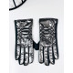 Dámské šedé metalické rukavice SELA