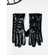 Dámské černé metalické rukavice SELA