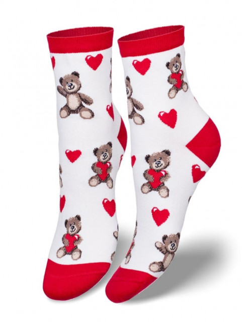 Dámské stylové ponožky s motivem medvídka BEAR