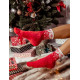 Dámské vánoční červené ponožky
