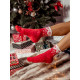Dámské vánoční červené ponožky