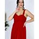 Dámské dlouhé společenské šaty LUNA - červené