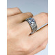 Dámský stříbrný prsten s kamínky 
