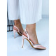 Exkluzivní dámské sandály s ozdobnými kamínky LUSY - růžové