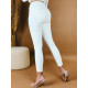 Dámské bílé džíny s vysokým pasem July