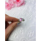 Dámský stříbrný prsten s růžovým krystalem 10